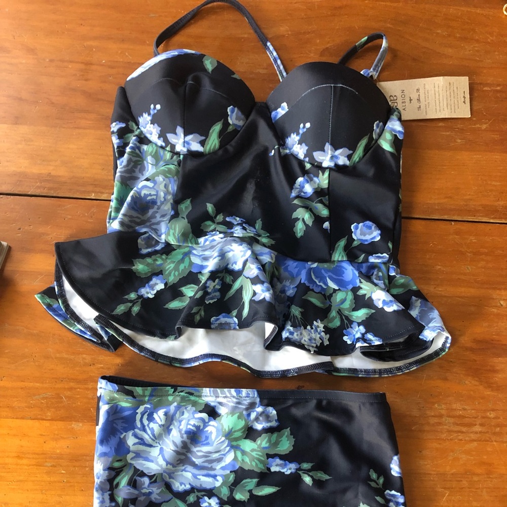 Albion Ruffled Top High Waisted Bottom Swimsuit